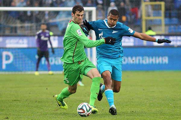 «Зенит» разгромил «Рубин» и поднялся на третье место в российской премьер-лиге